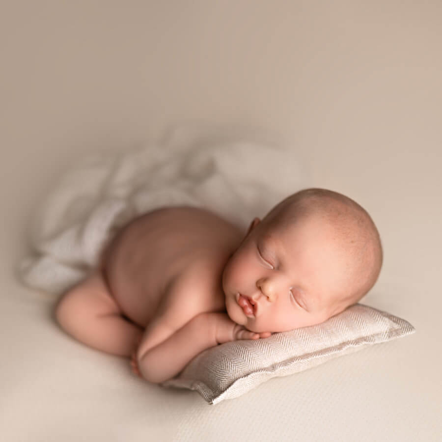 Cheshire baby photography pillow pose